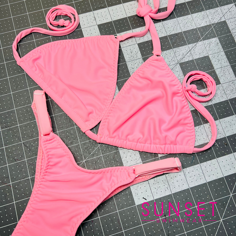 Posing Practice Bikini Pastel Pink