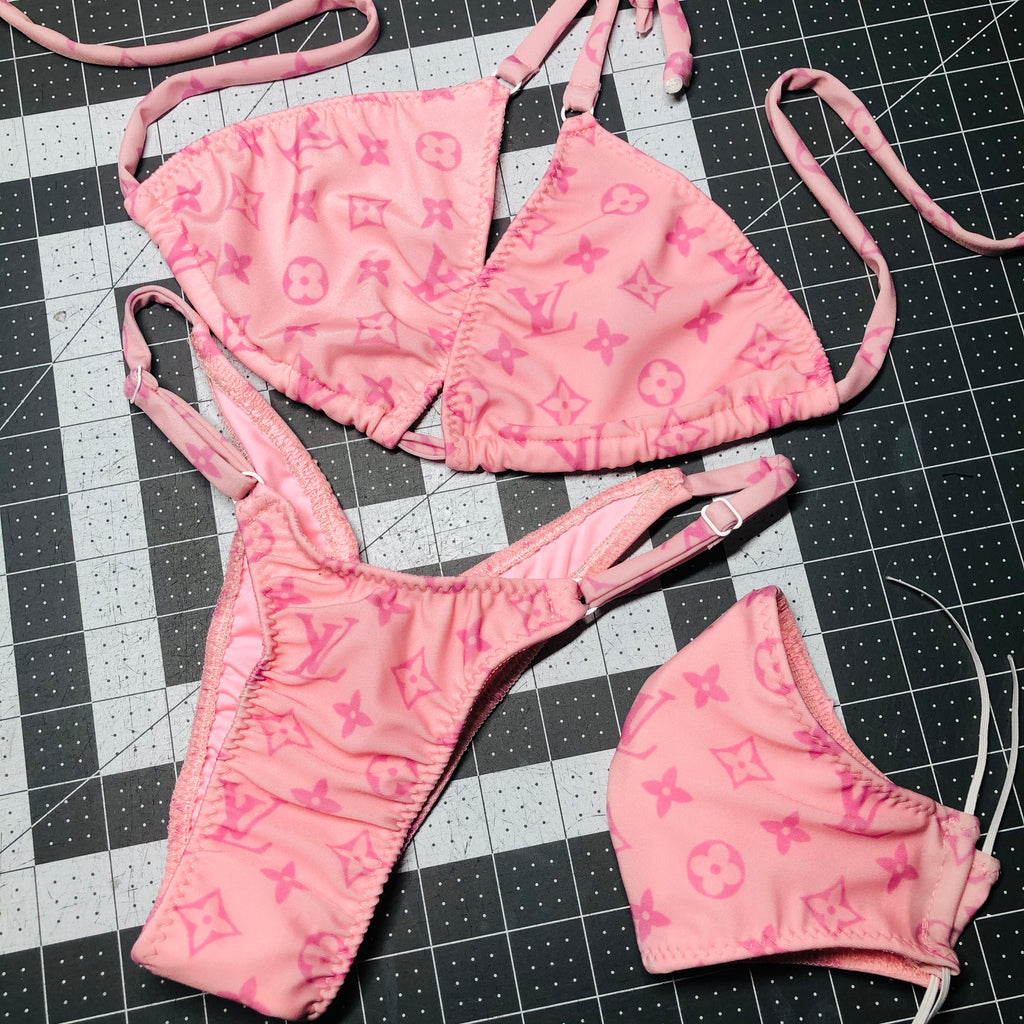 Louis Vuitton Pink Sexy Women Swimsuit