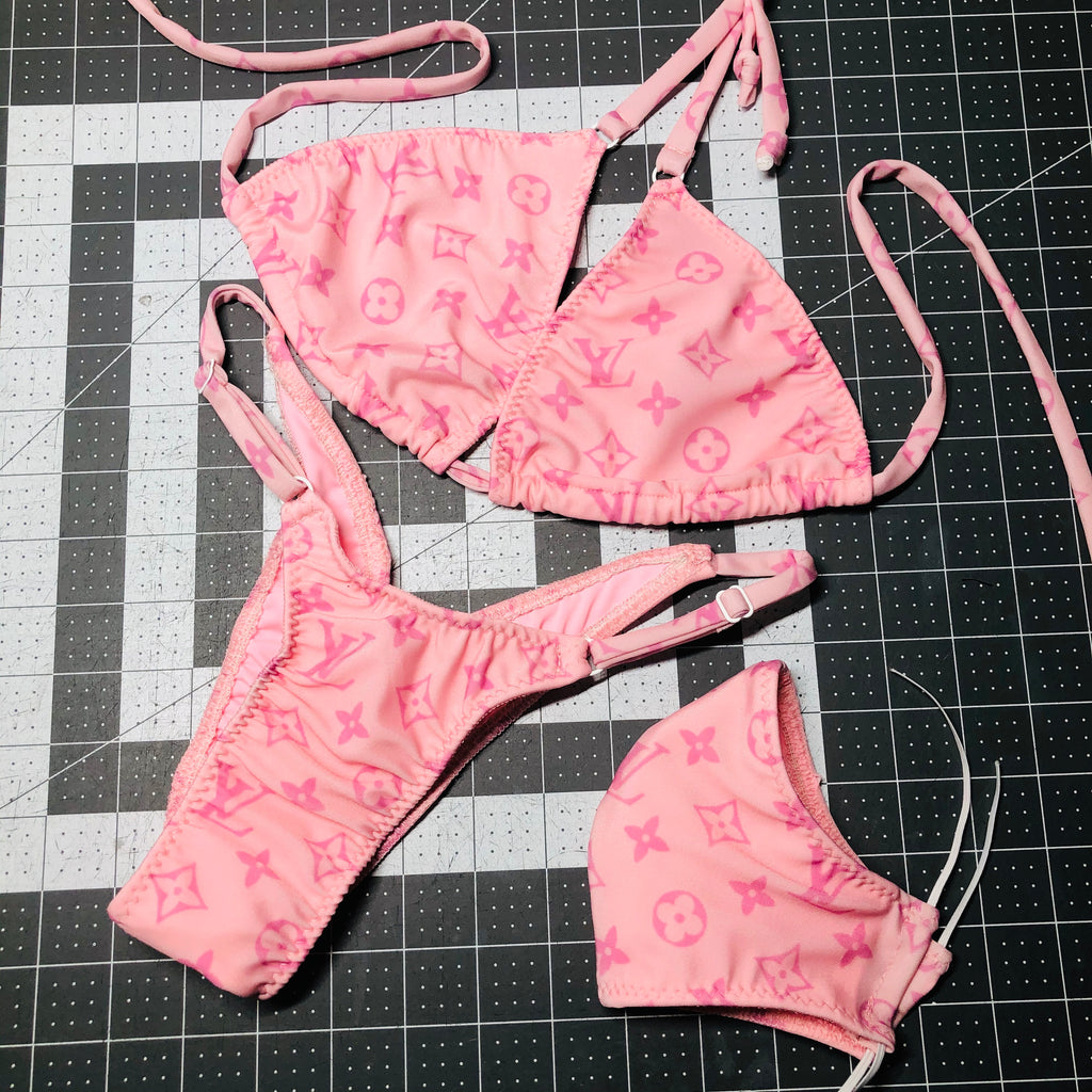 Louis Vuitton Pink Sexy Women Swimsuit