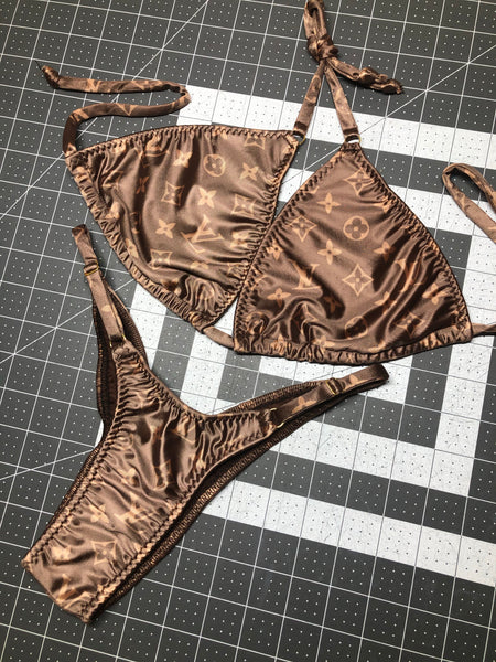 Brown LV Bikini